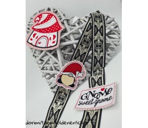 Stickserie ITH - Weihnachtswichtel Anhänger